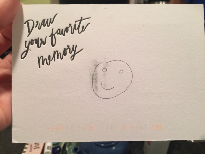 Illustration for article titled RSVP Cards: Our Friends' and Families' Favorite Memories of Us